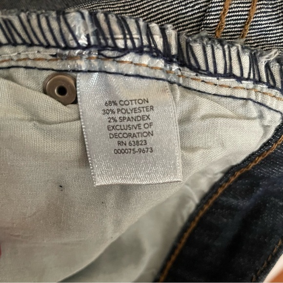 NWOT Christopher & Banks Embellished Straight Leg Jeans Size 12 - Picture 12 of 13